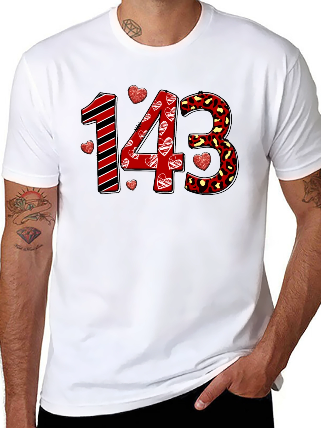 Valentines Day 143 Graphic T-Shirt