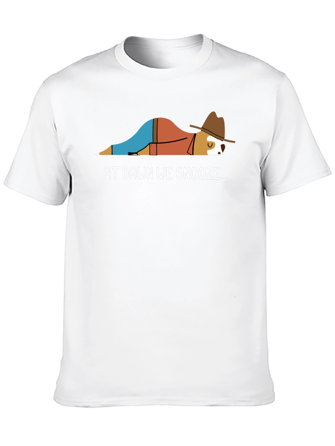 At Dawn We Snooze Funny Dog T-Shirt