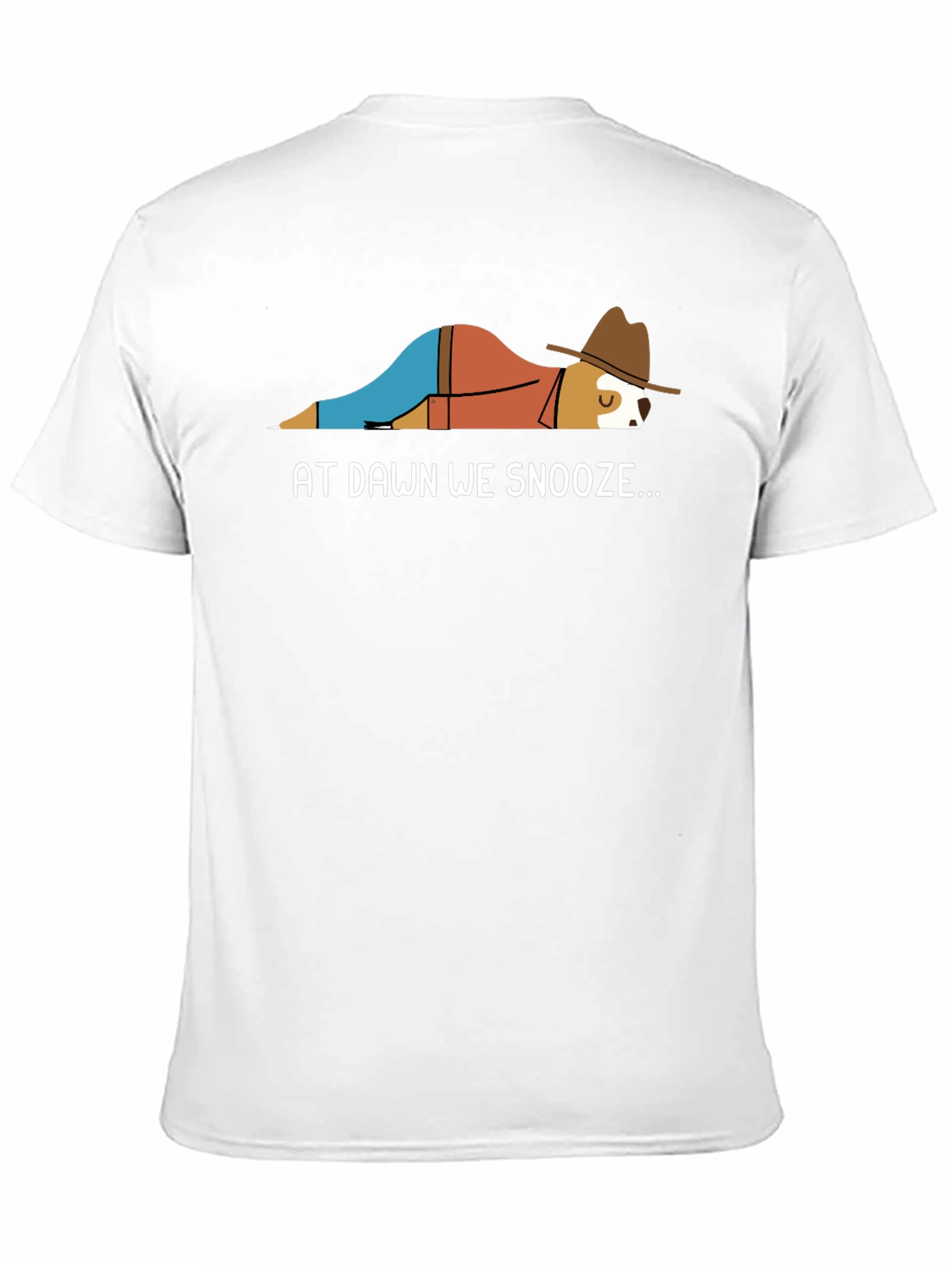 At Dawn We Snooze Funny Dog T-Shirt