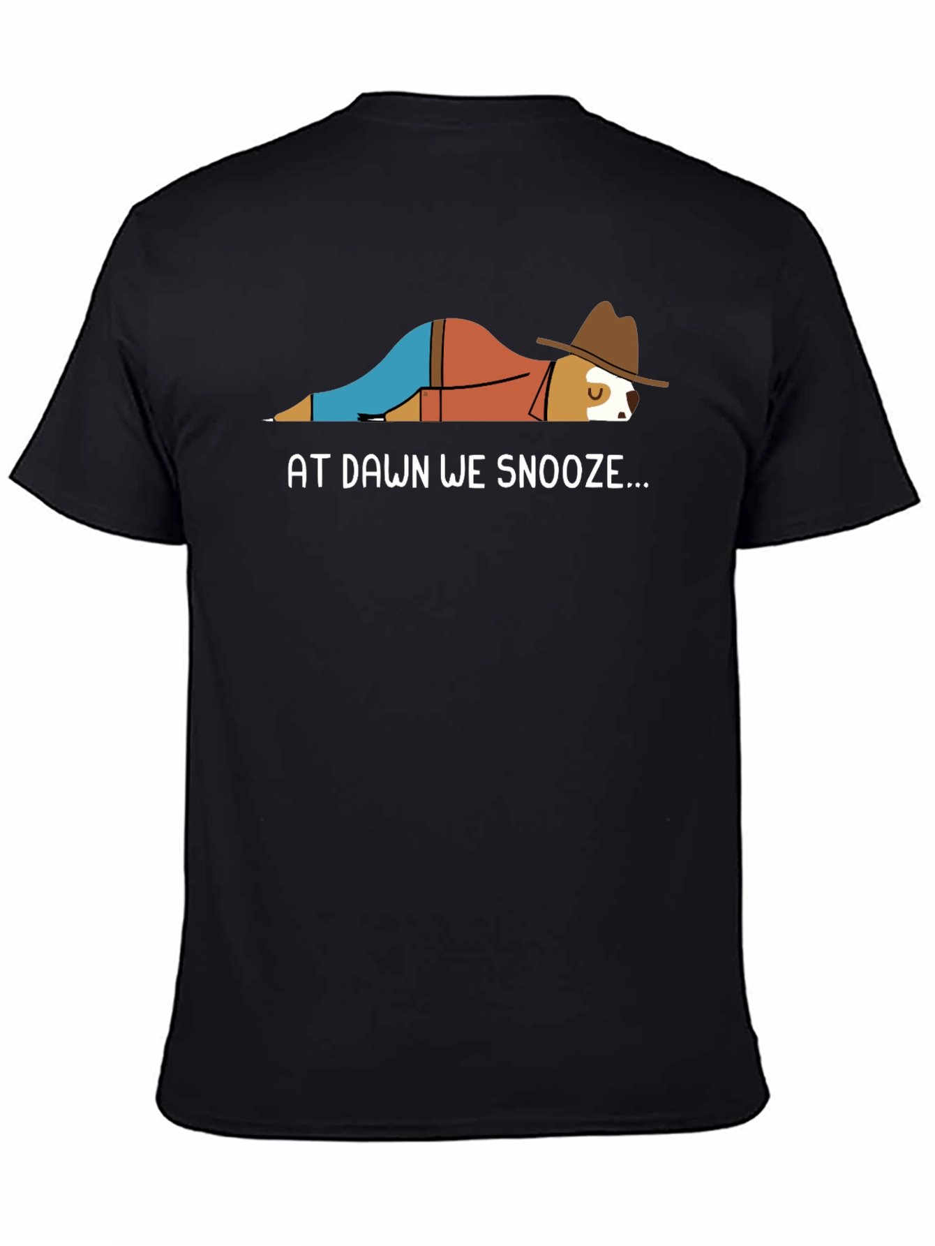 At Dawn We Snooze Funny Dog T-Shirt