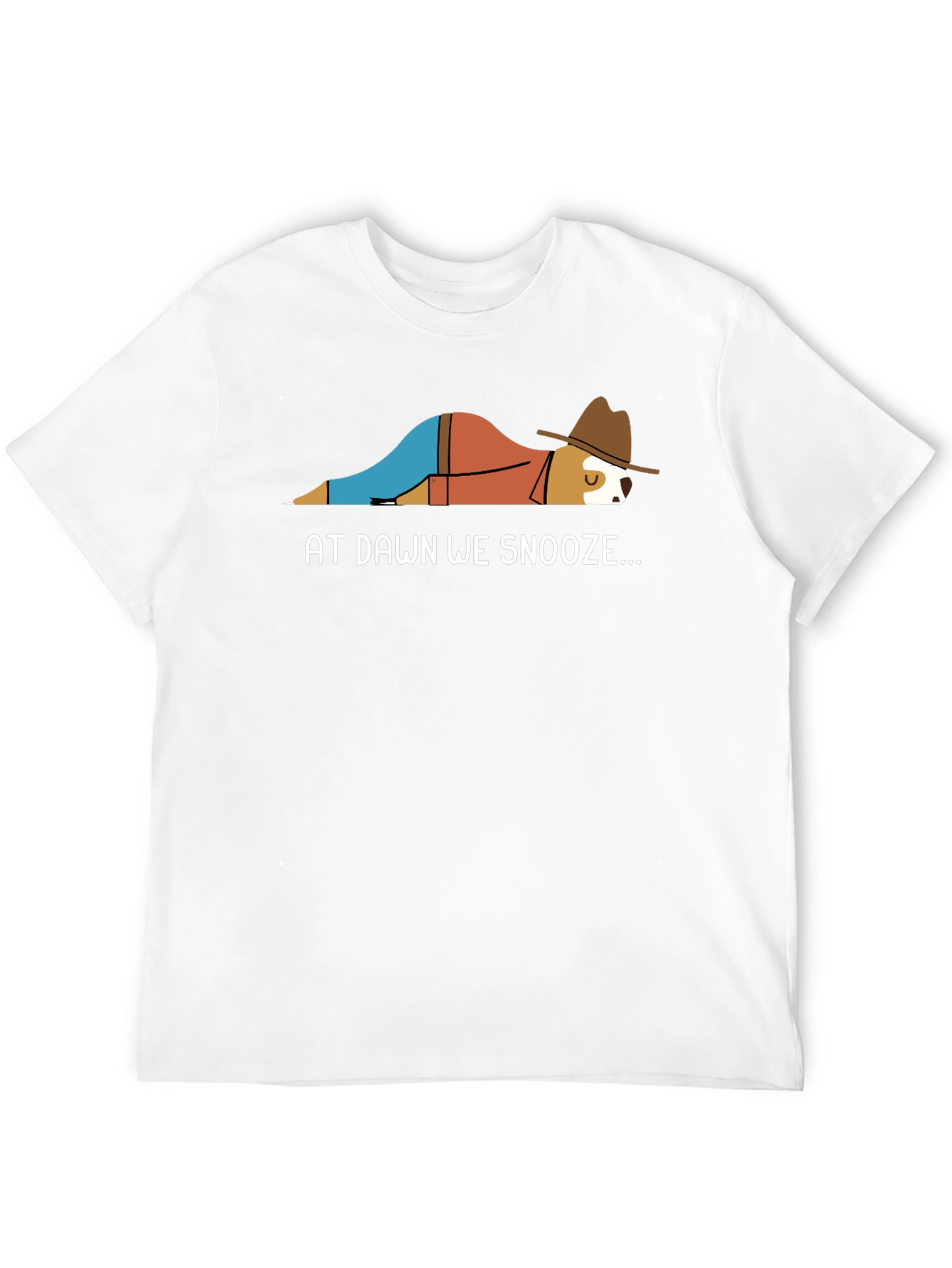 At Dawn We Snooze Funny Dog T-Shirt