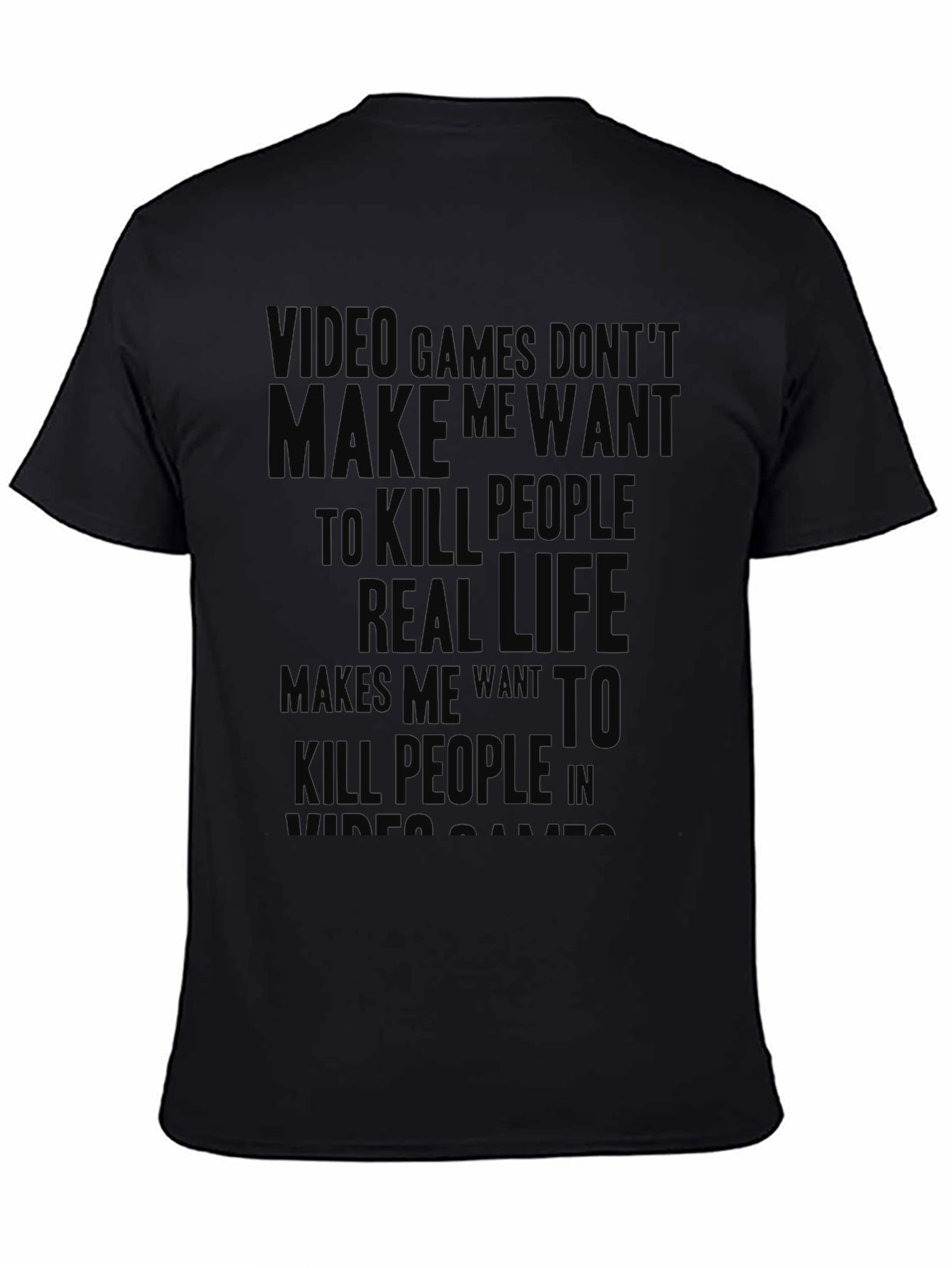 Video Games vs. Real Life Funny Graphic T-Shirt