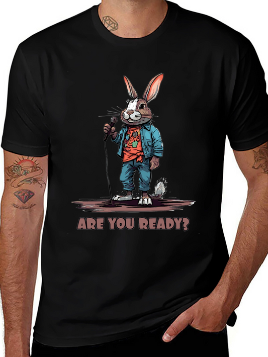 Are You Ready? Bunny Graphic T-Shirt
