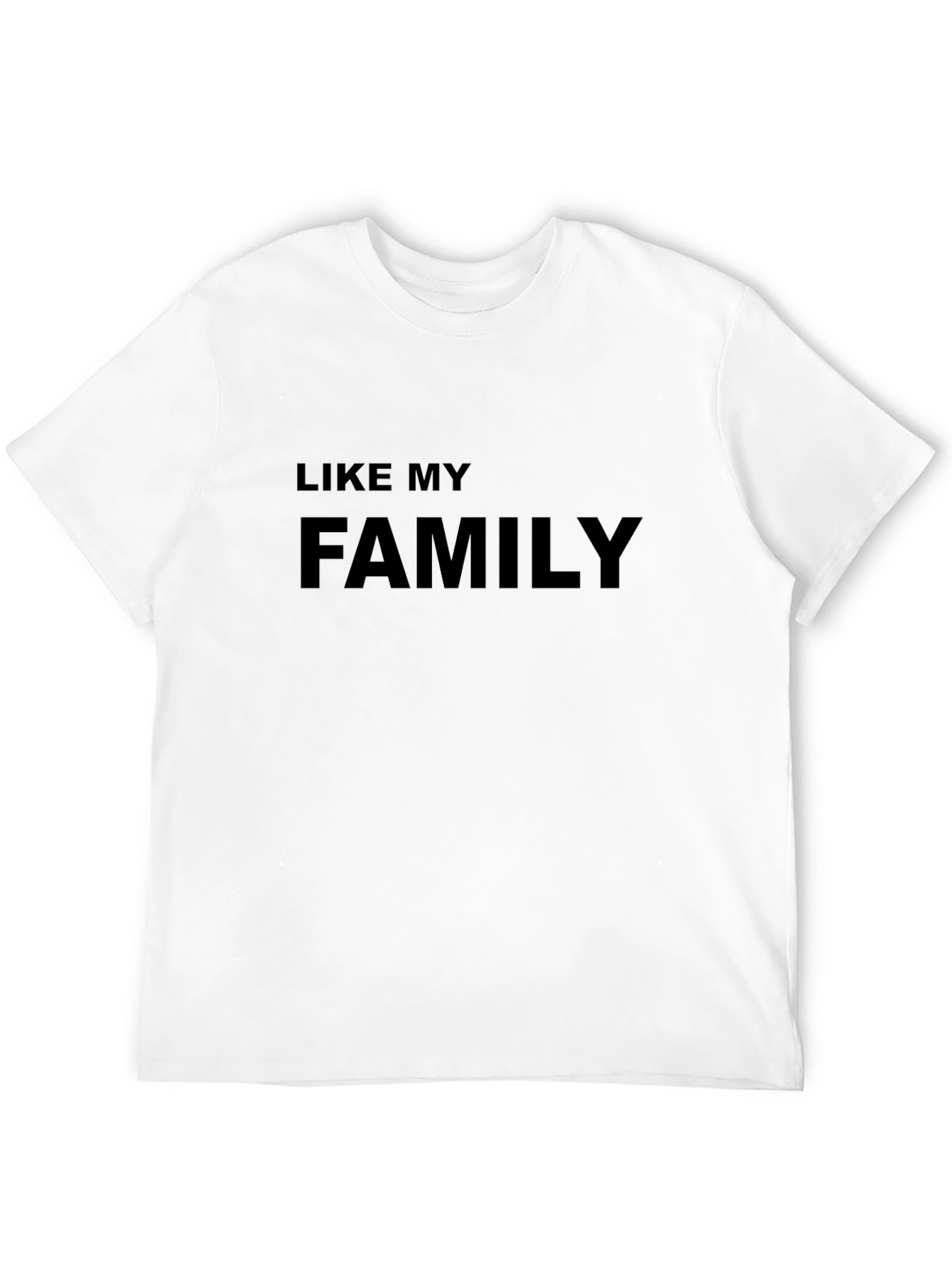 Like My Family Graphic T-Shirt - Black