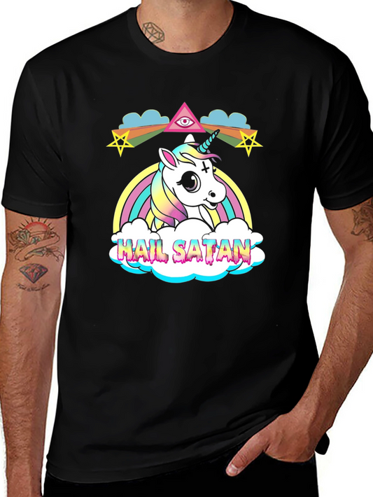 Hail Satan Unicorn T-Shirt