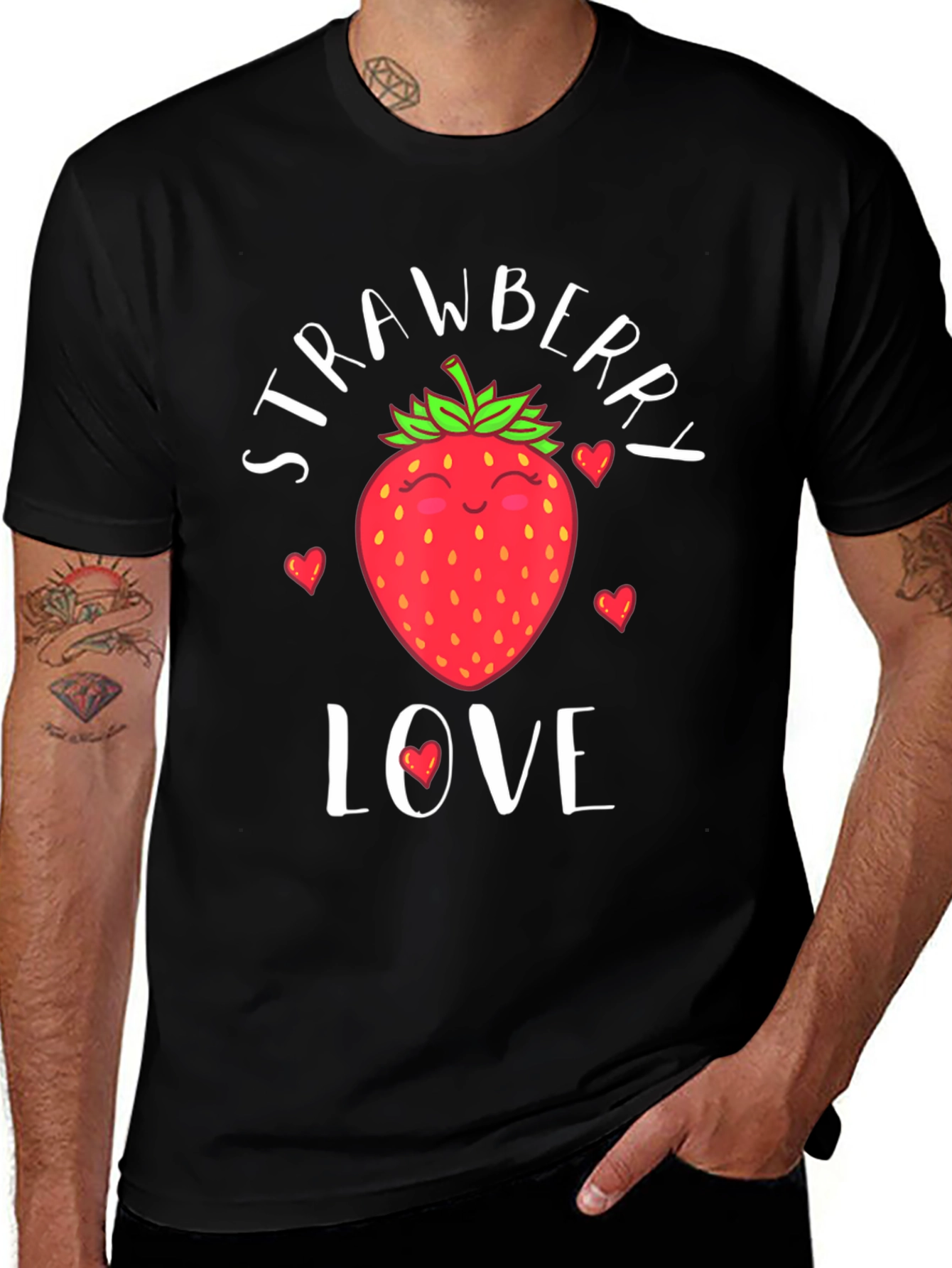 Strawberry Love Graphic T-Shirt
