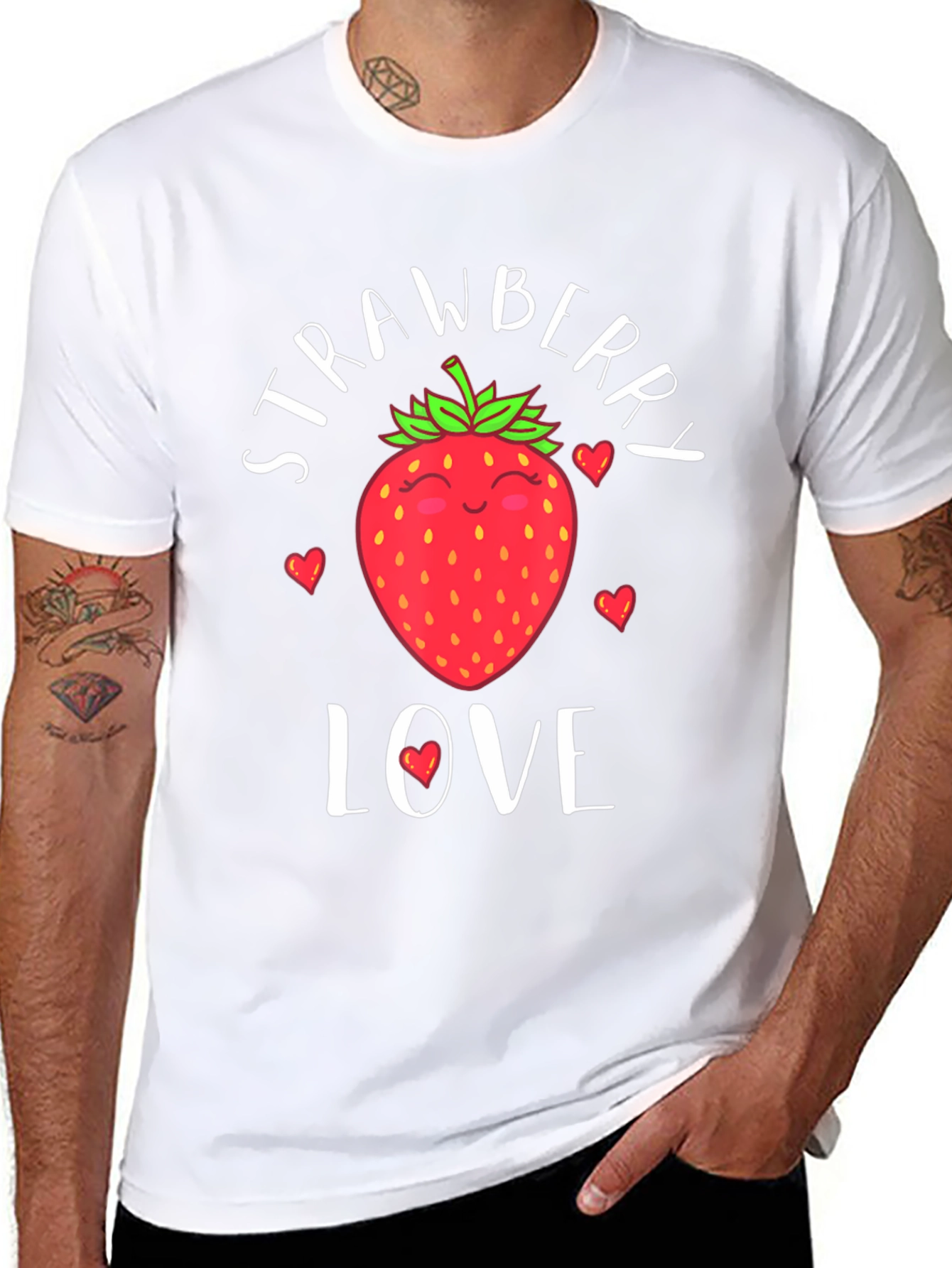 Strawberry Love Graphic T-Shirt