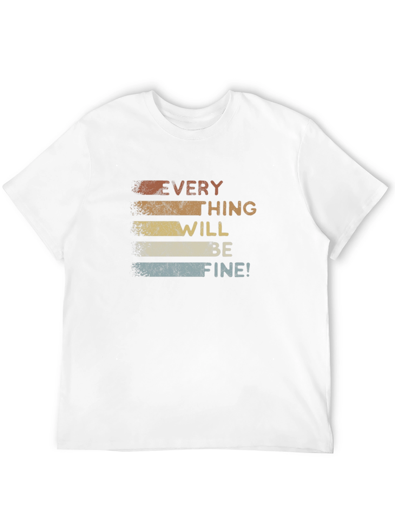 Retro Everything Will Be Fine Graphic T-Shirt