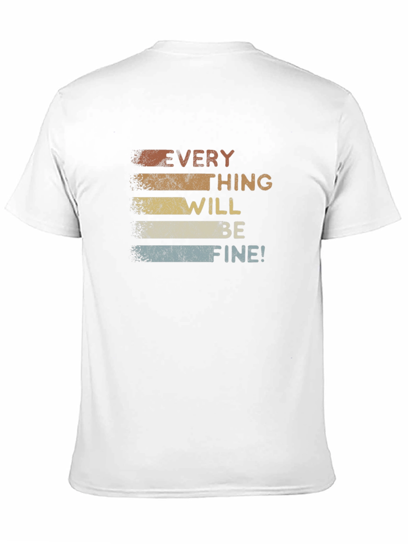 Retro Everything Will Be Fine Graphic T-Shirt