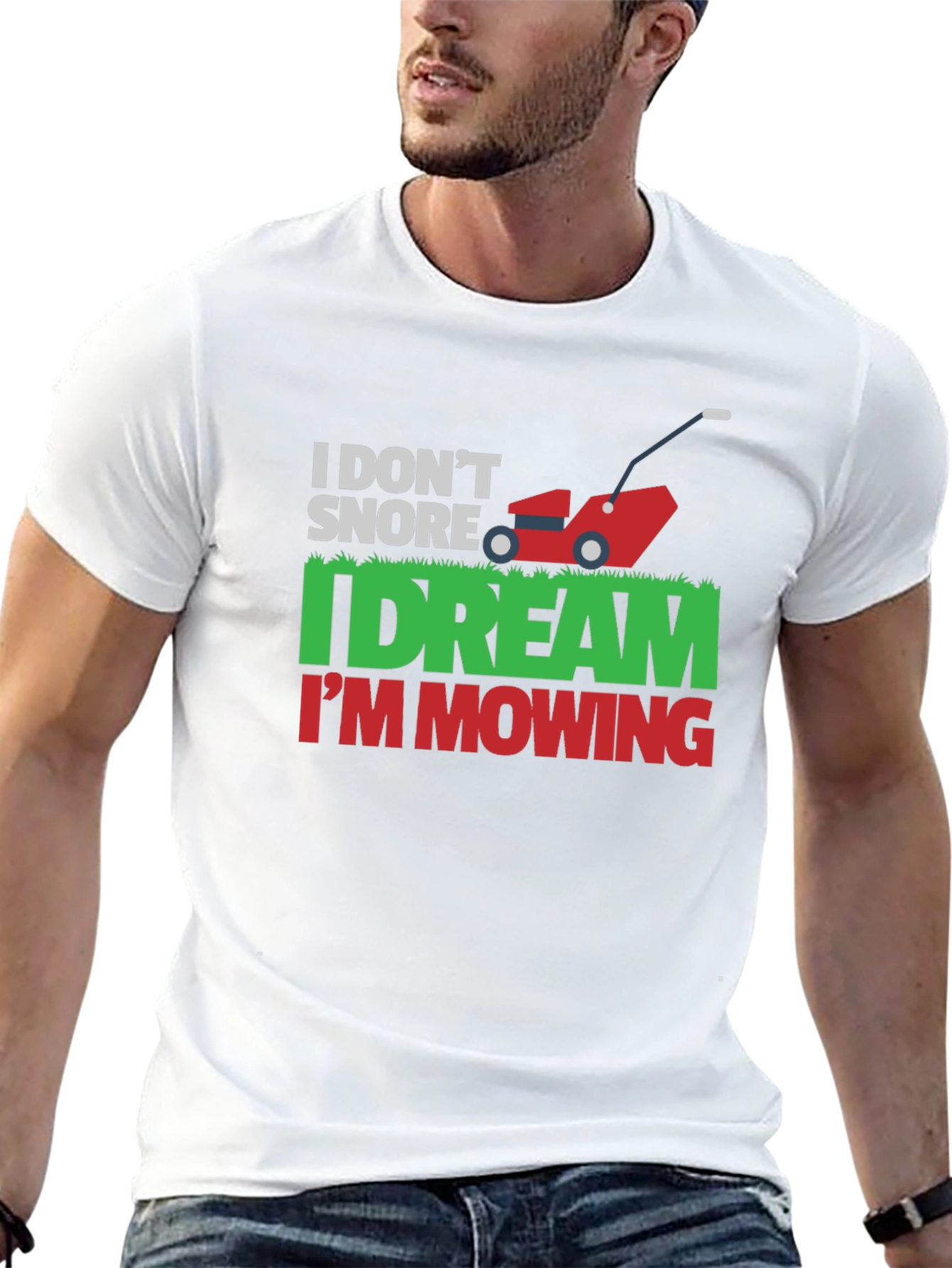 Funny Mowing Dream T-Shirt - Novelty Gardener Tee