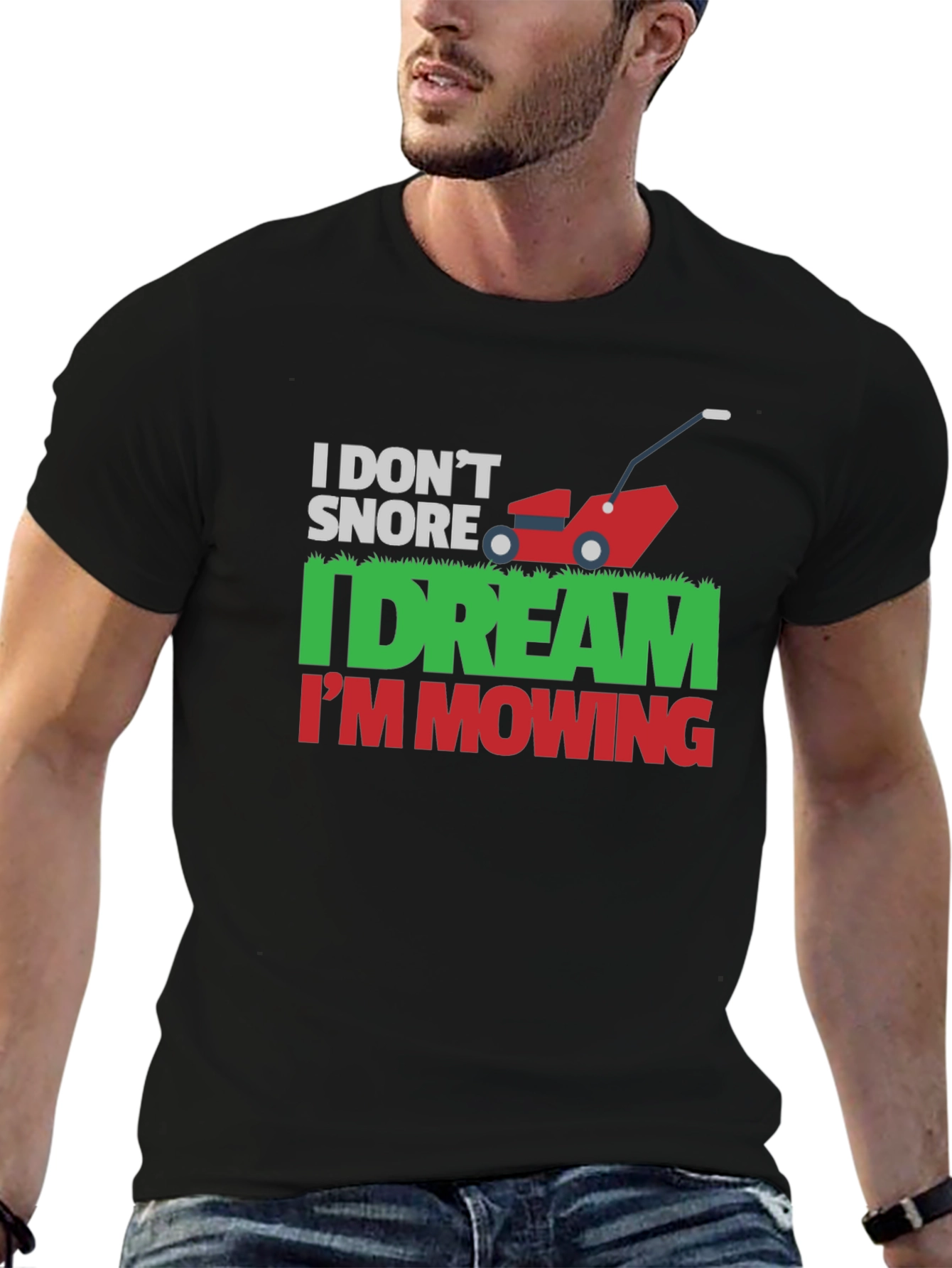 Funny Mowing Dream T-Shirt - Novelty Gardener Tee