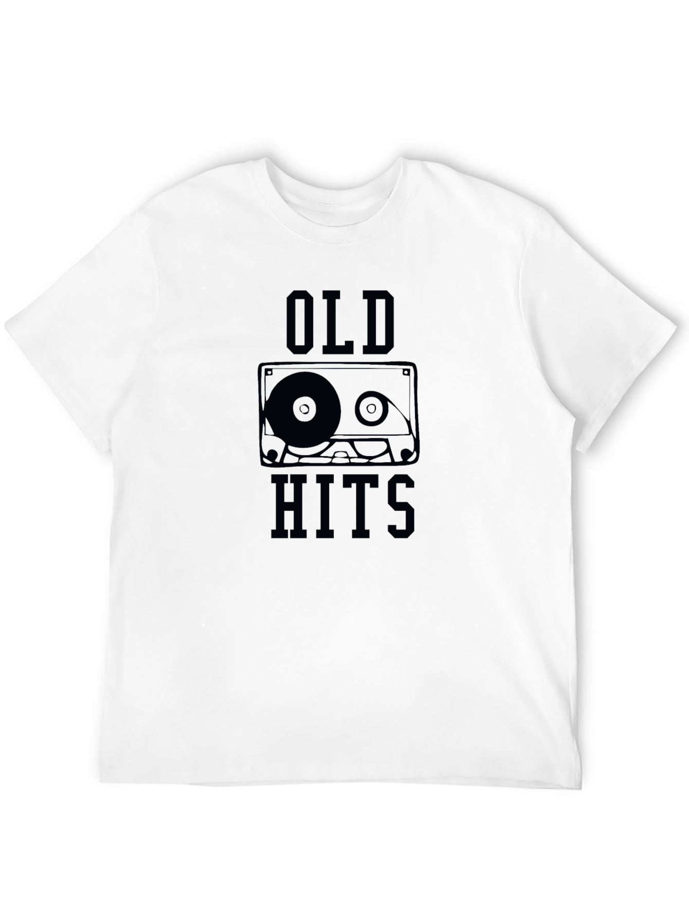 Retro Old Hits Cassette Tape Graphic T-Shirt
