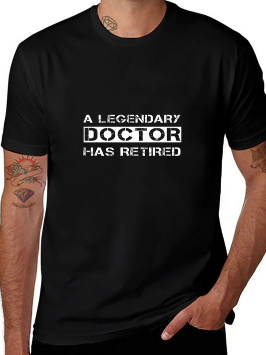 Legendary Doctor Retired Black T-Shirt