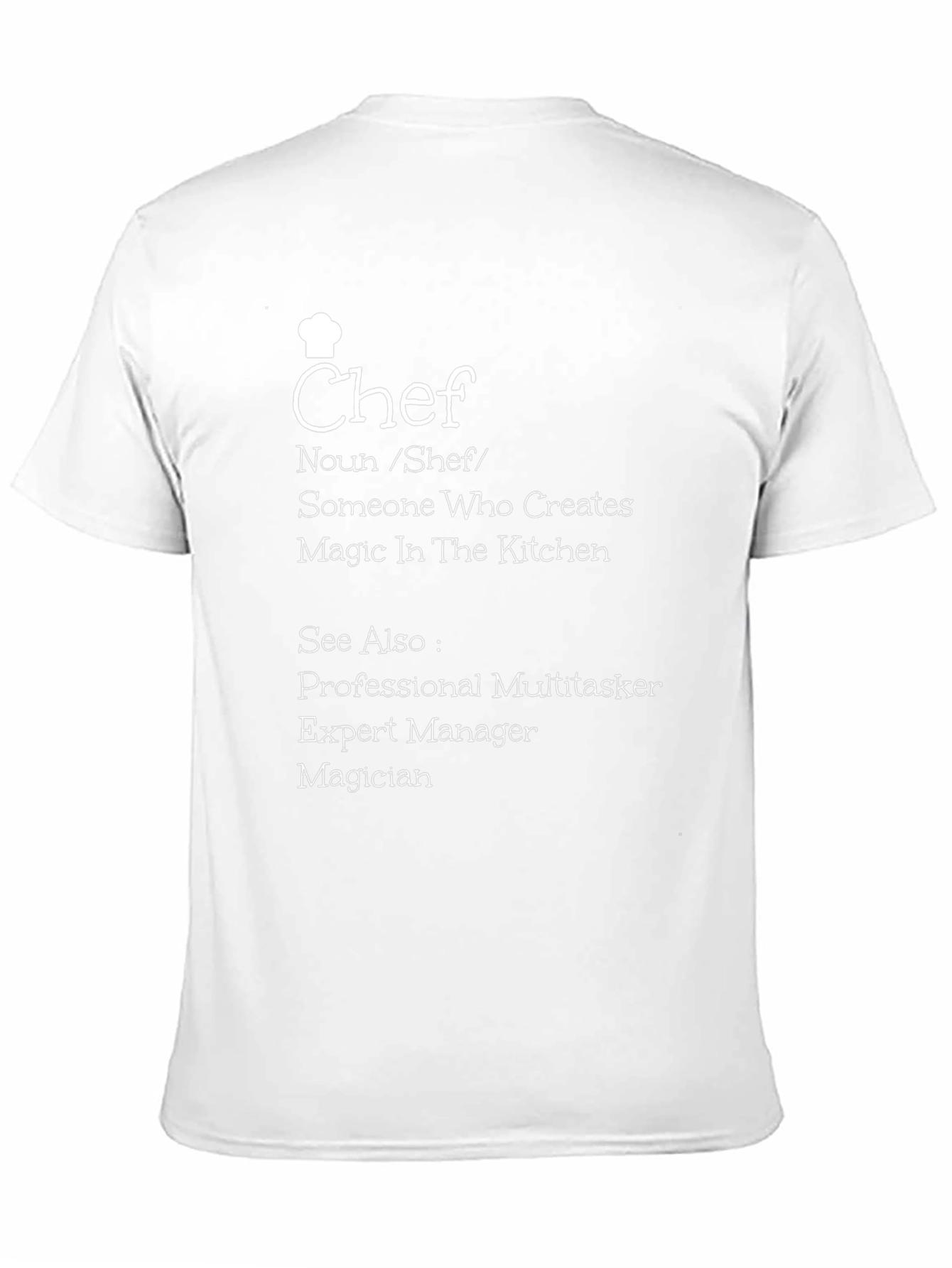 Chef Definition T-Shirt - Culinary Master