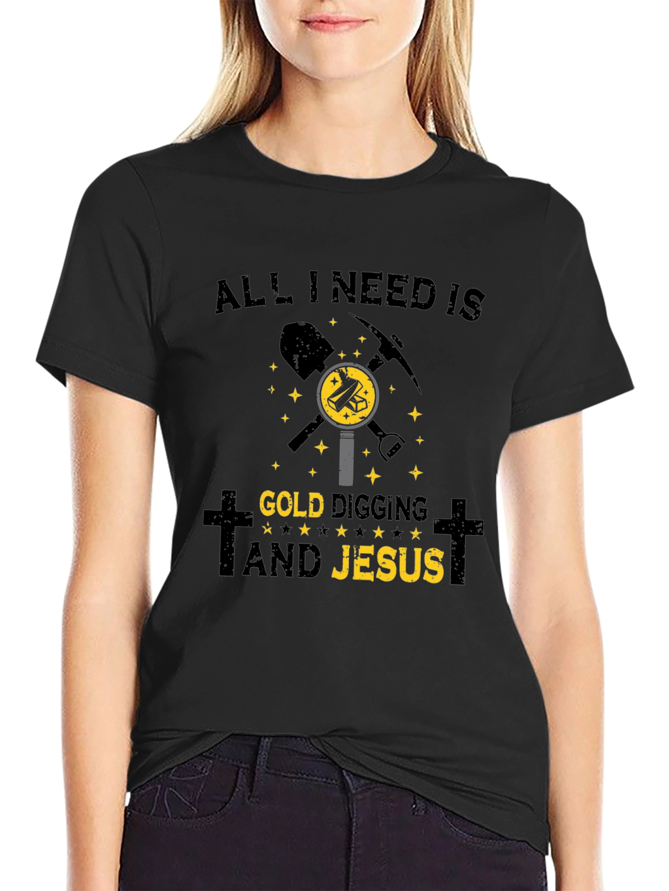 Gold Digging & Jesus T-Shirt - Christian Hobby Apparel