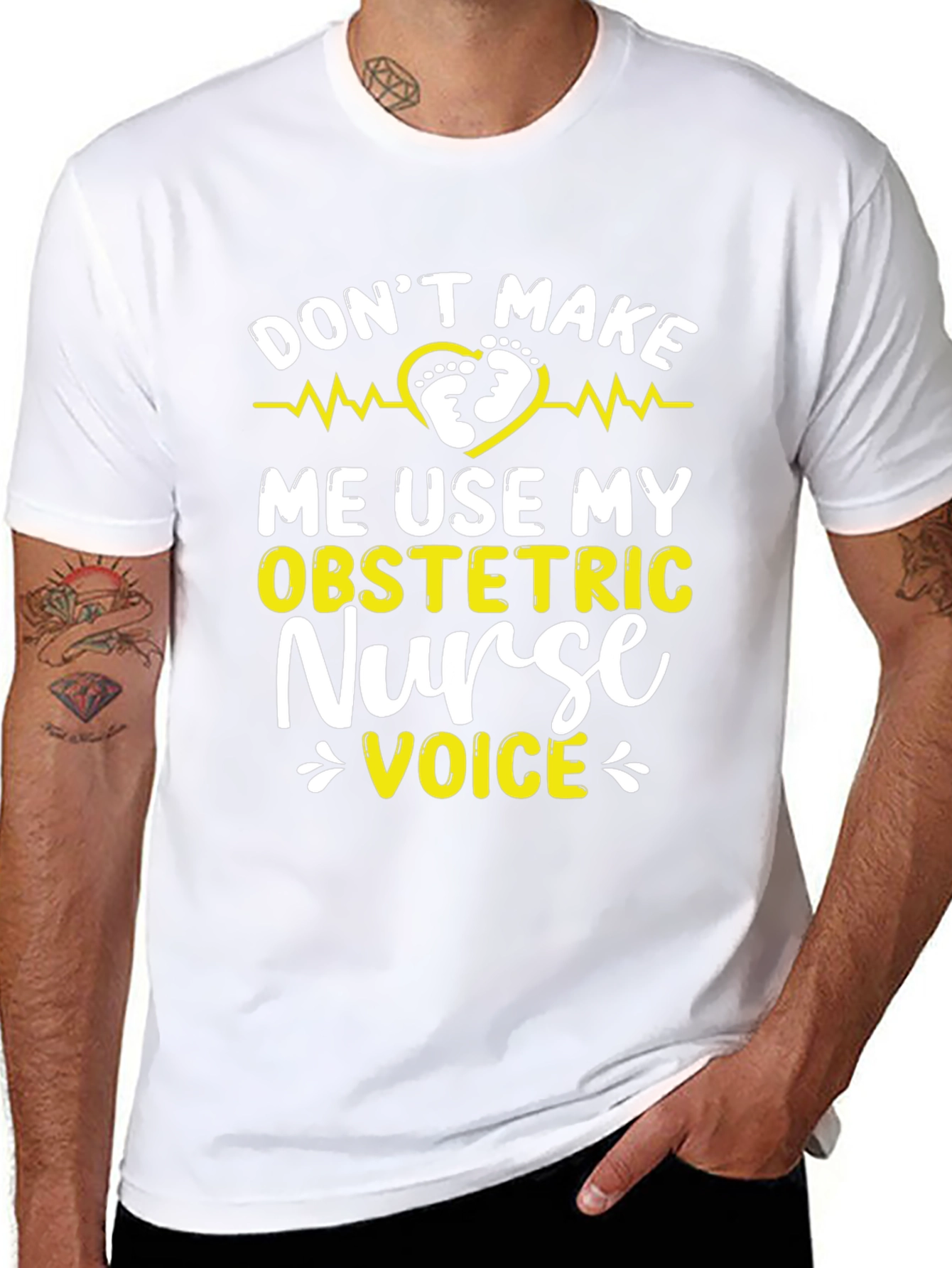 Obstetric Nurse Voice T-Shirt - Funny Nurse Tee