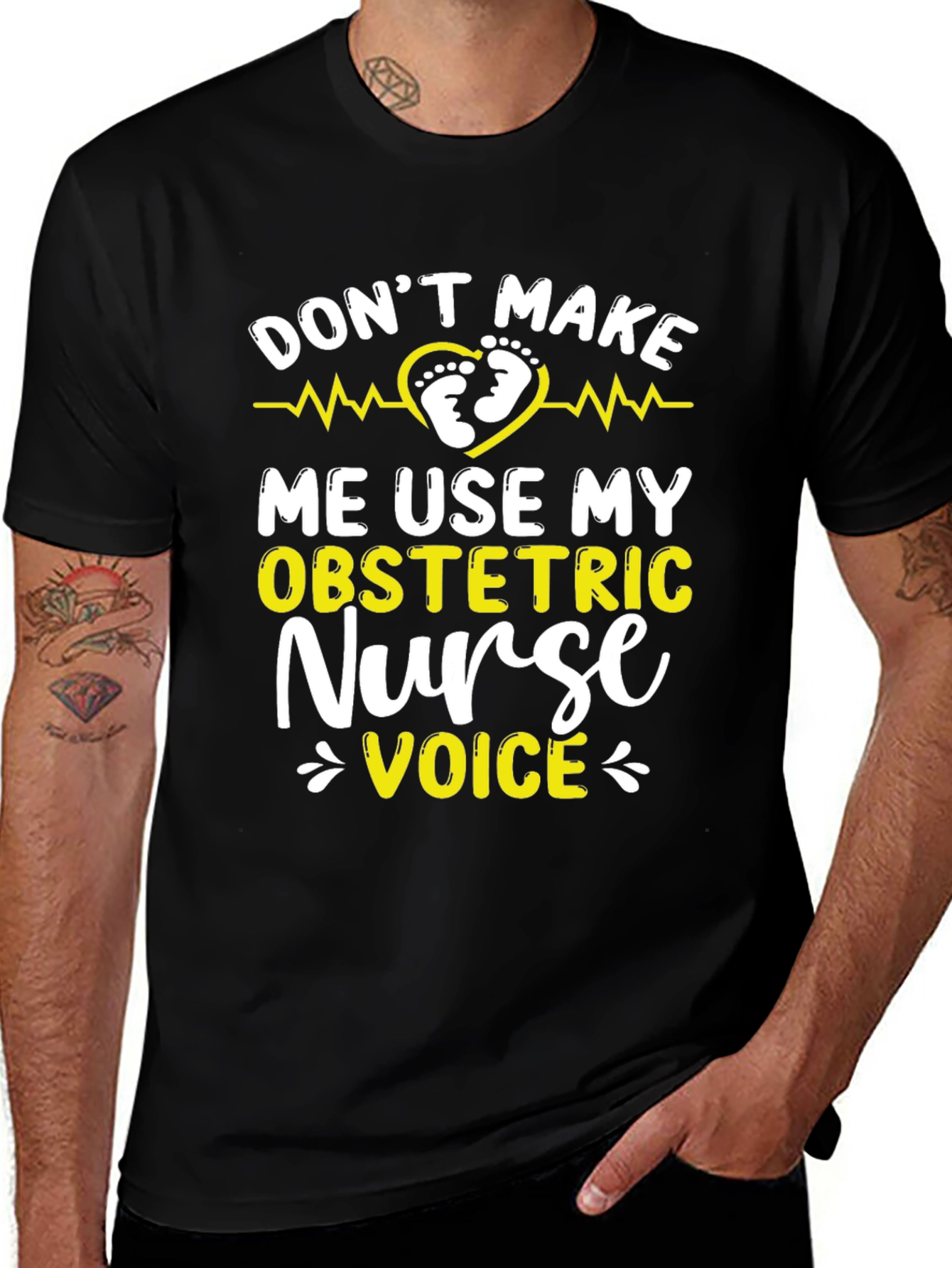 Obstetric Nurse Voice T-Shirt - Funny Nurse Tee