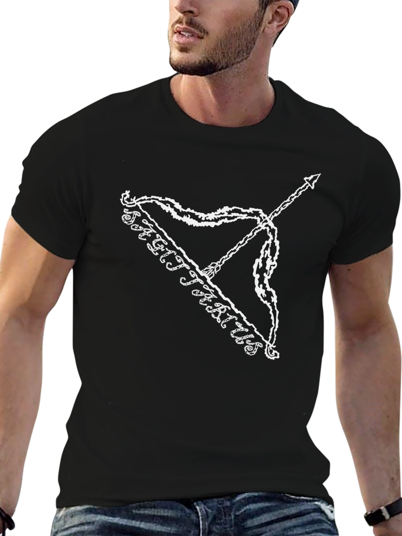 Sagittarius T-Shirt - Black Graphic Tee