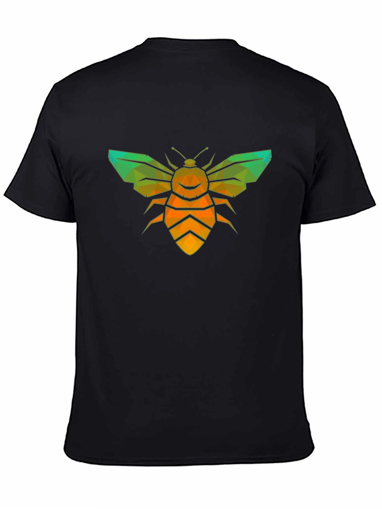 Geometric Bee Graphic Tee - Stylish Insect Design