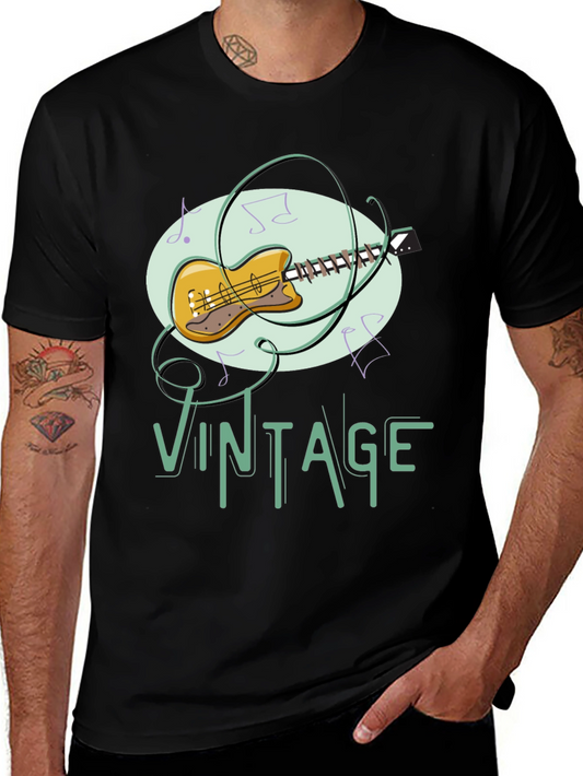 Vintage Guitar Music T-Shirt