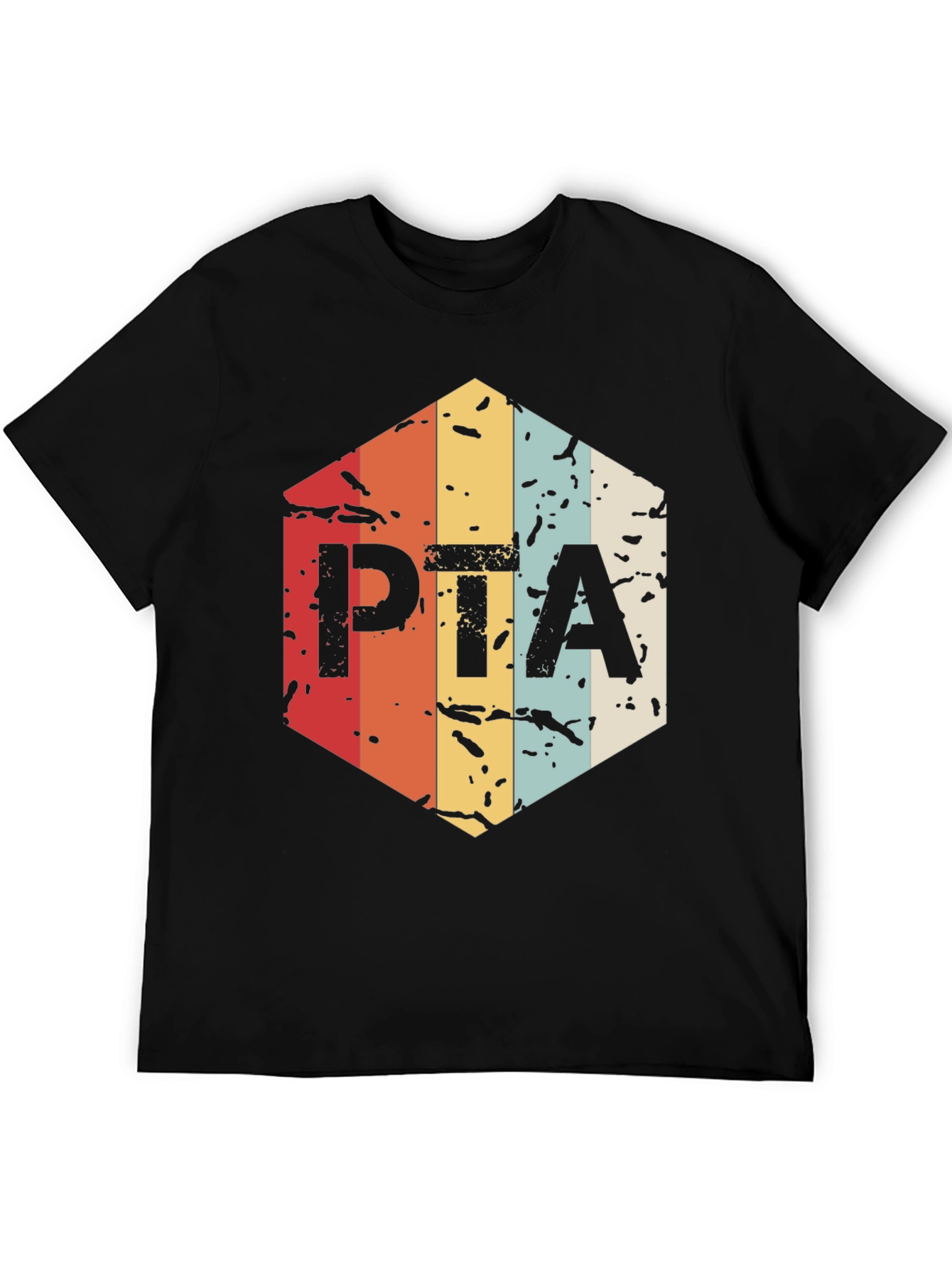 Retro PTA T-Shirt - Black Cotton Blend Tee