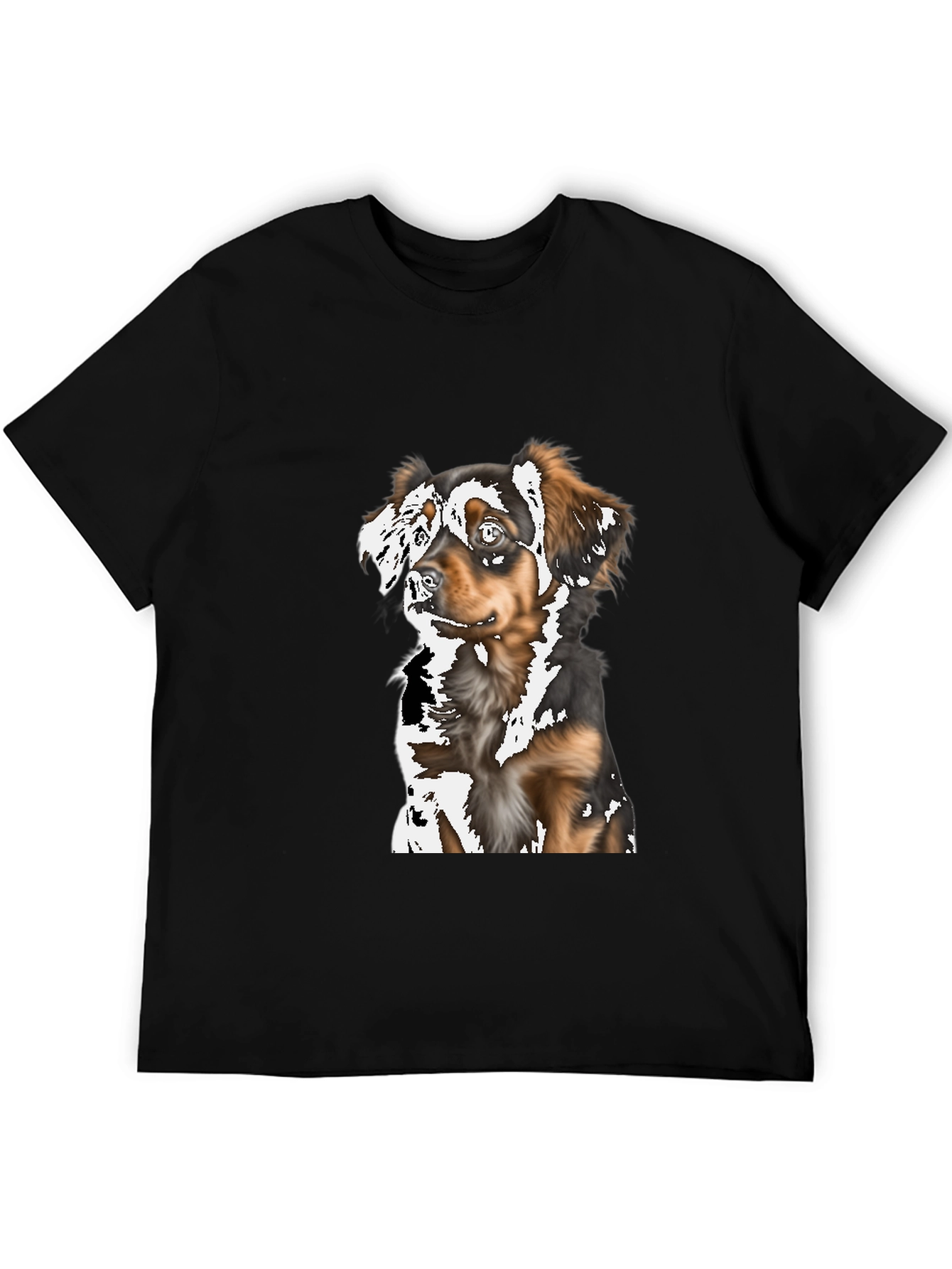 Dog Graphic Tee - Stylish Unisex Black T-Shirt