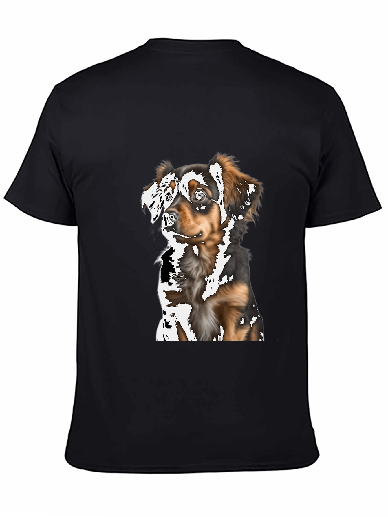 Dog Graphic Tee - Stylish Unisex Black T-Shirt