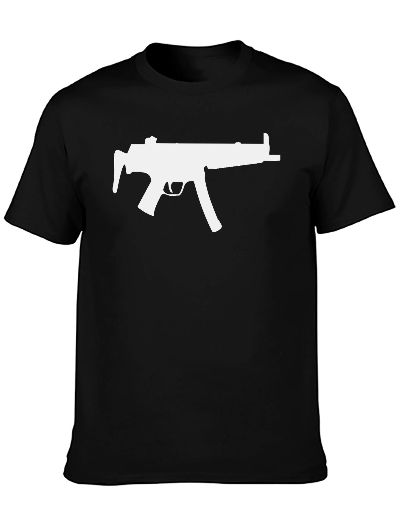 Gun Silhouette Black T-Shirt
