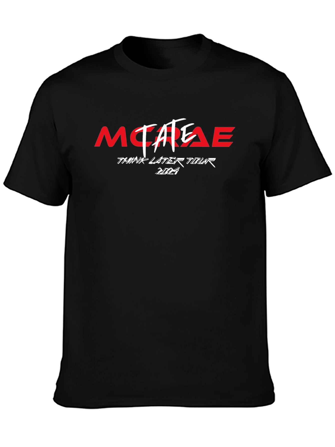 MC Tate Think Later Tour 2021 Black T-Shirt