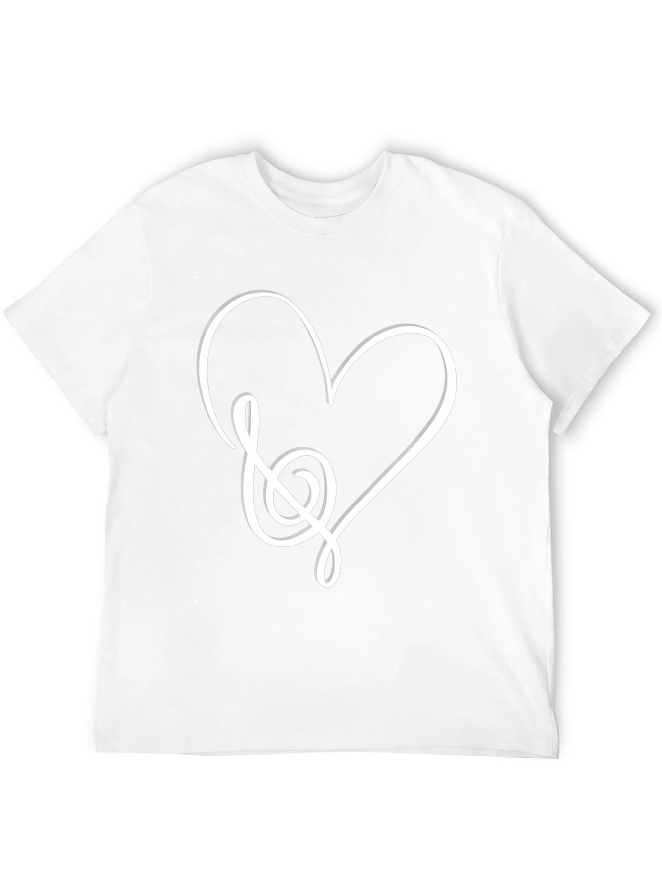 Musical Heart Graphic Tee - Black