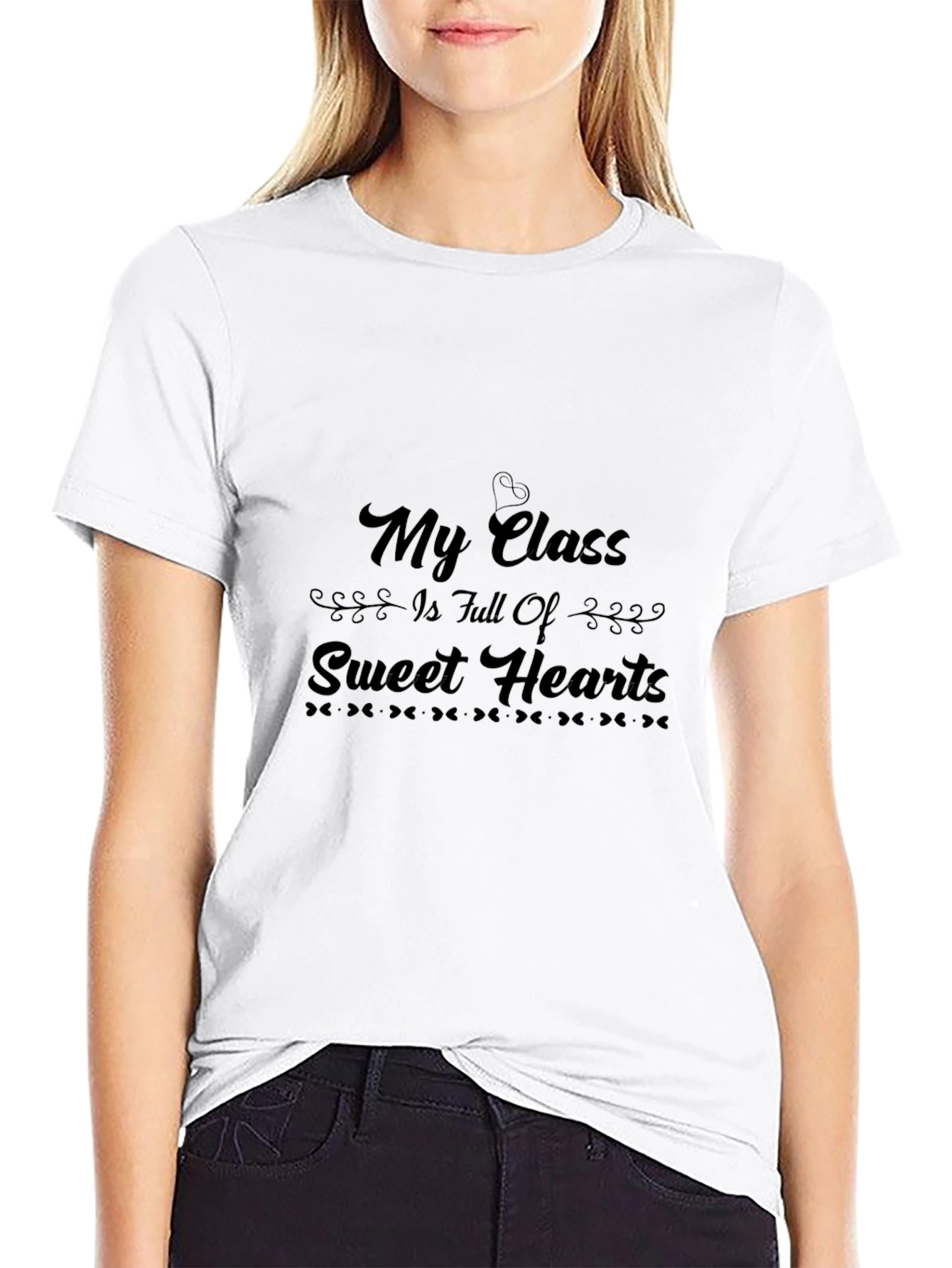 My Class is Full of Sweethearts Black T-Shirt