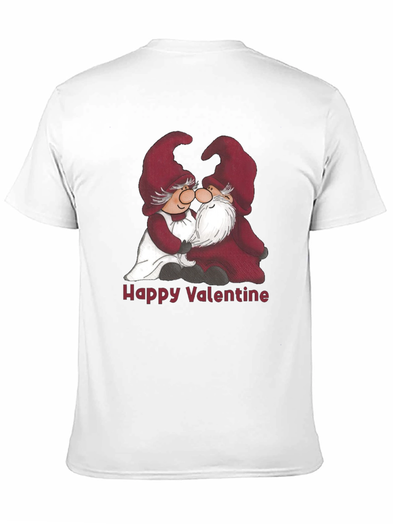 Valentines Day Gnome T-Shirt - Cute Couple Design