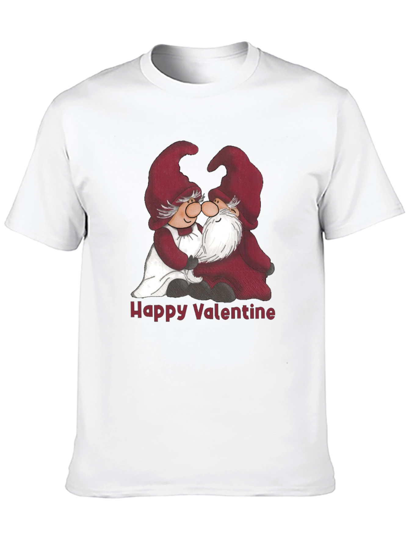 Valentines Day Gnome T-Shirt - Cute Couple Design