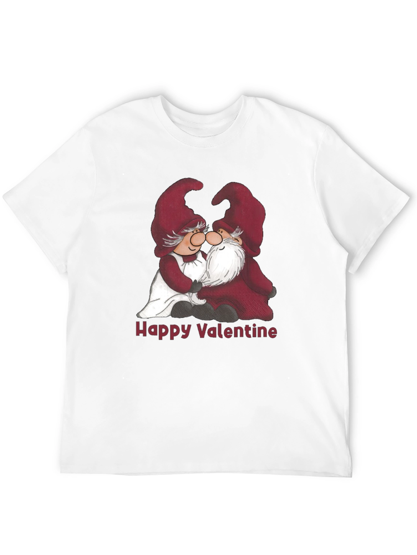 Valentines Day Gnome T-Shirt - Cute Couple Design