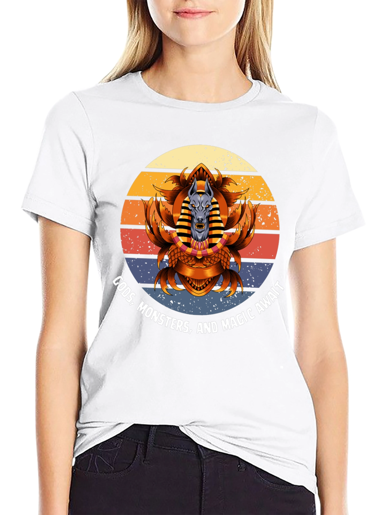 Gods Monsters Magic Tee - Anubis Graphic