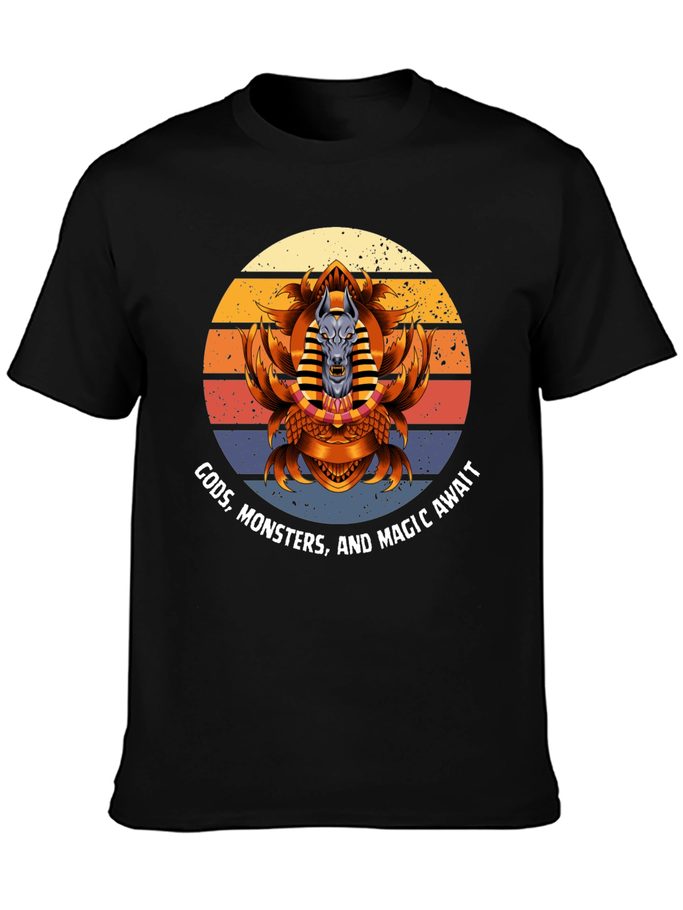 Gods Monsters Magic Tee - Anubis Graphic