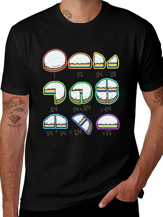 Math Cake T-Shirt - Fractions for Foodies