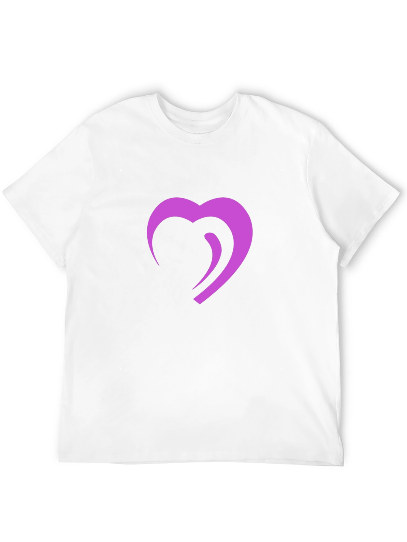 Modern Heart Graphic Black T-Shirt