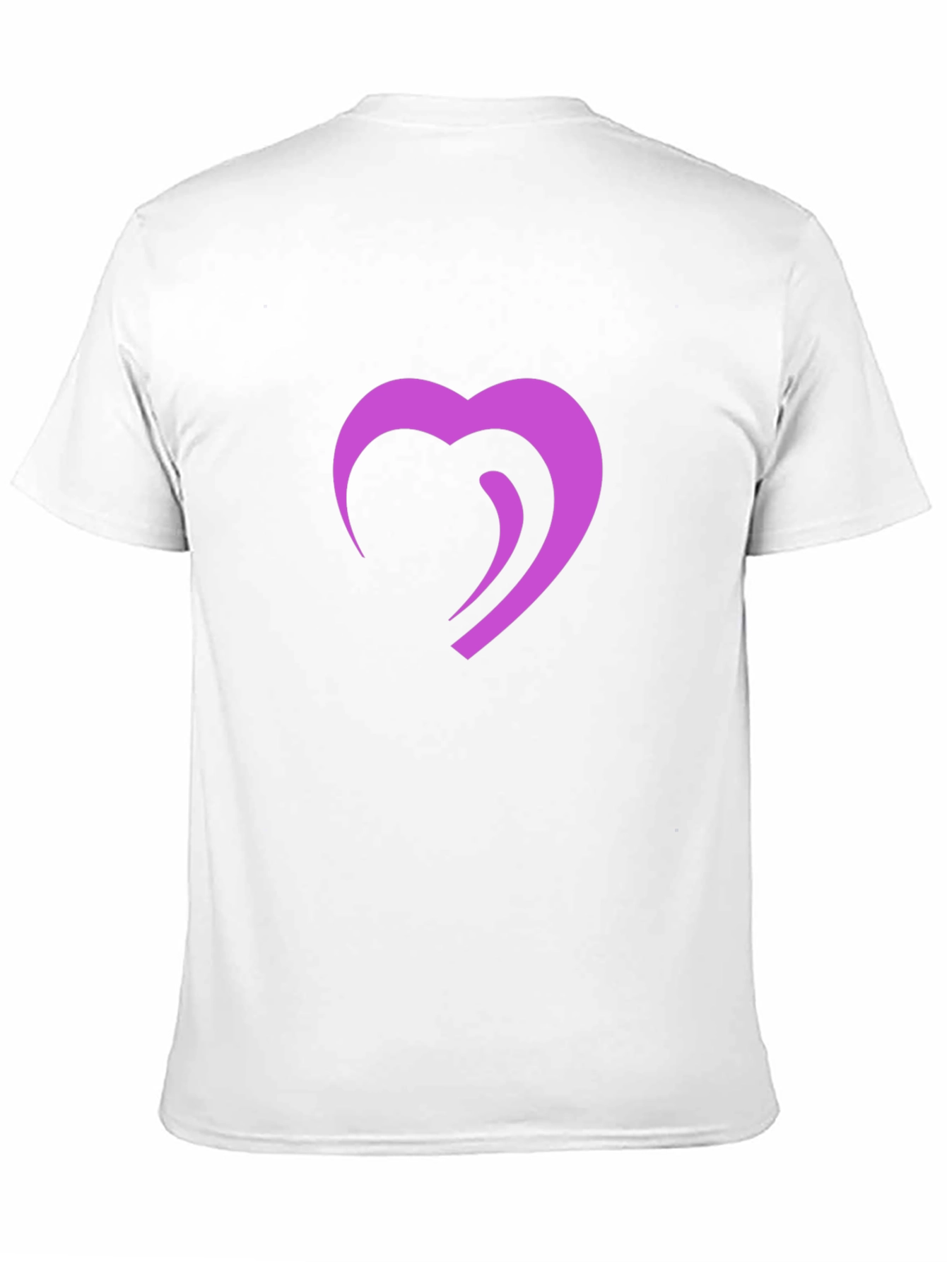 Modern Heart Graphic Black T-Shirt