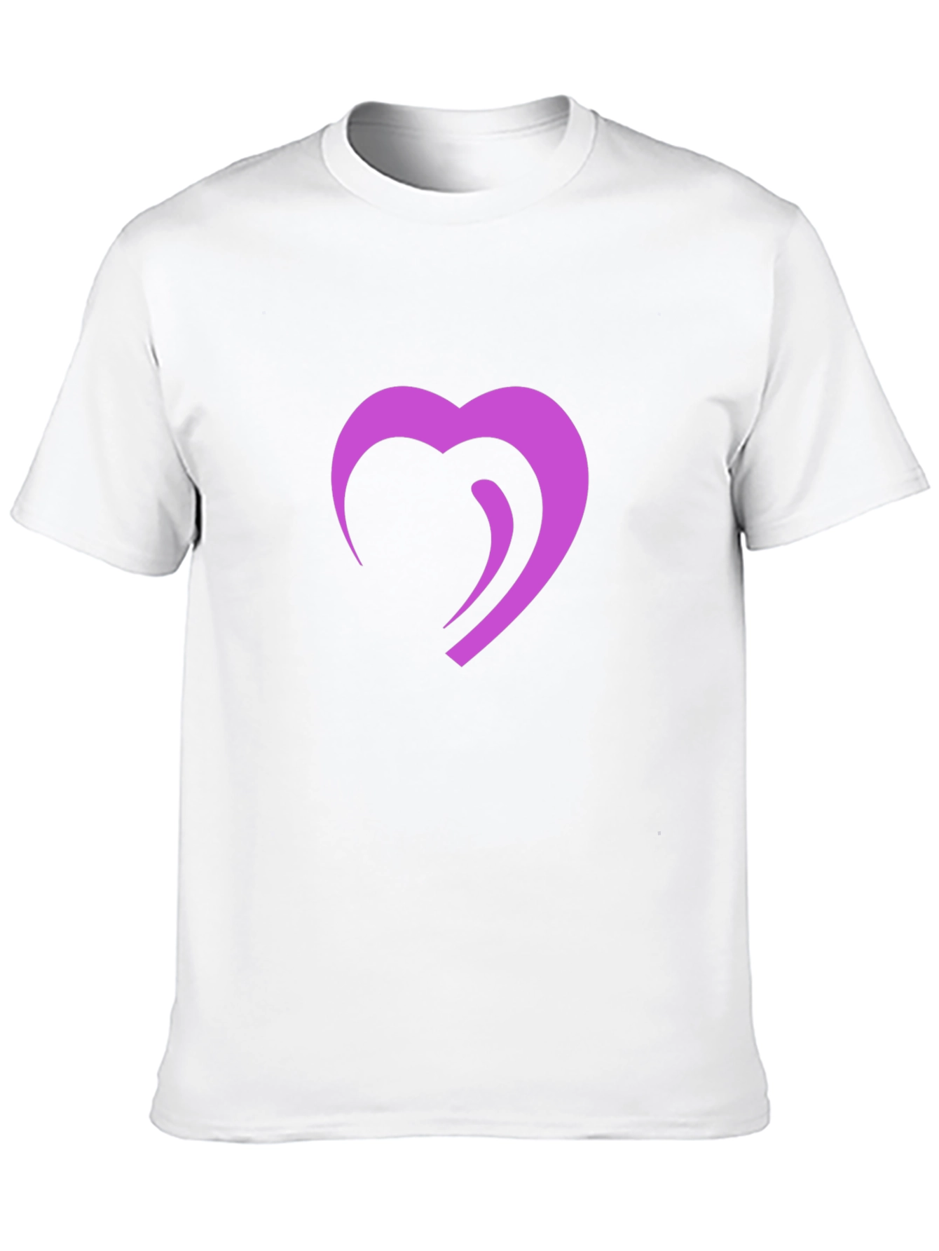 Modern Heart Graphic Black T-Shirt