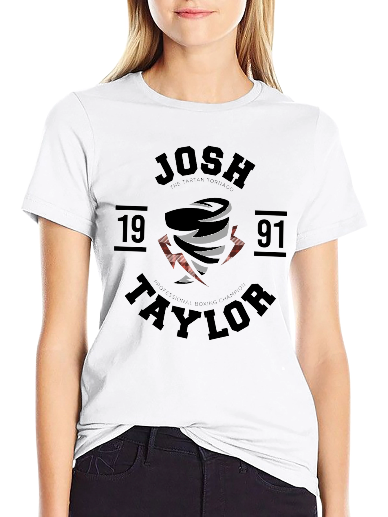 Josh Taylor Tartan Tornado Graphic Tee