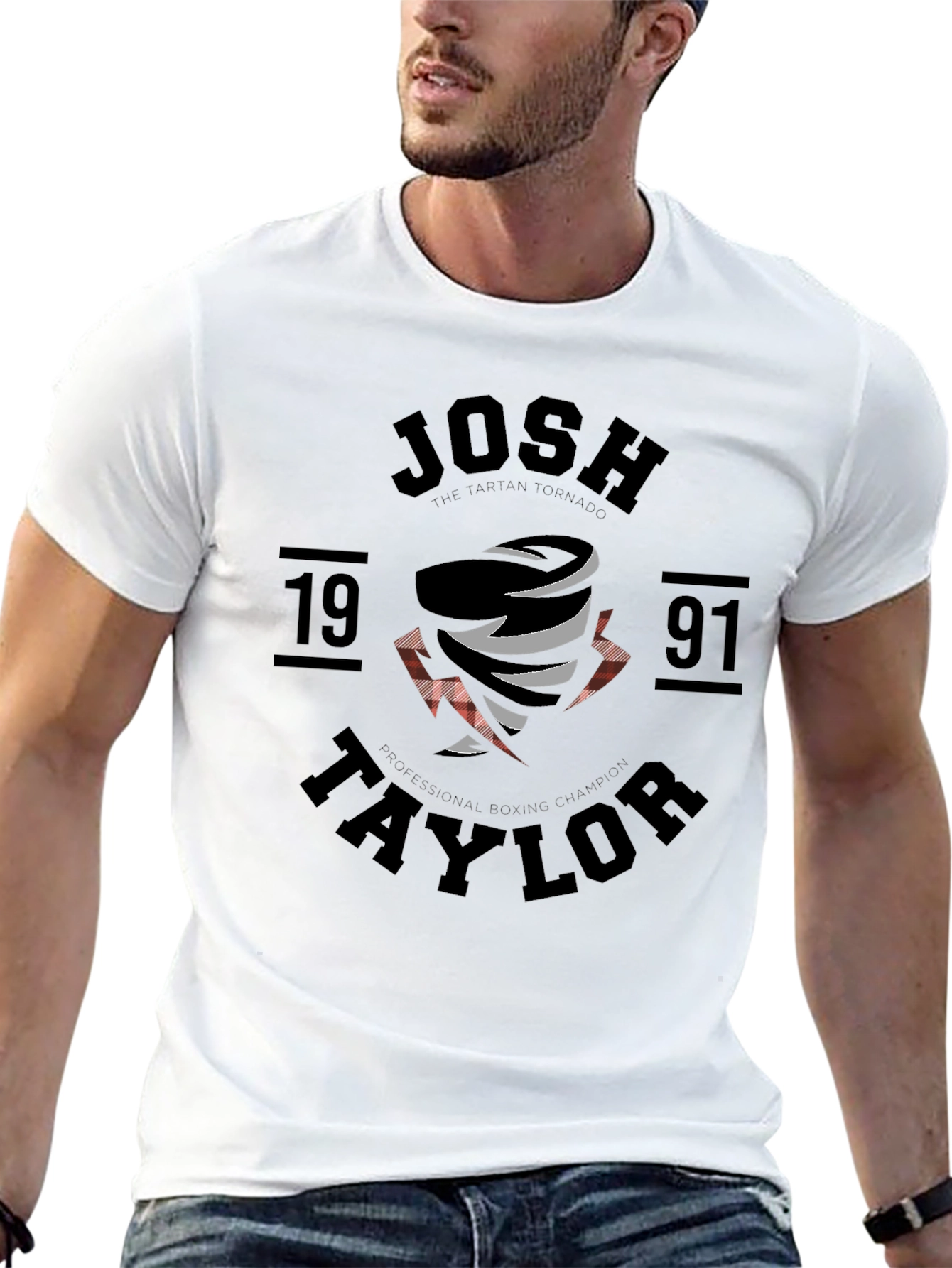 Josh Taylor Tartan Tornado Graphic Tee