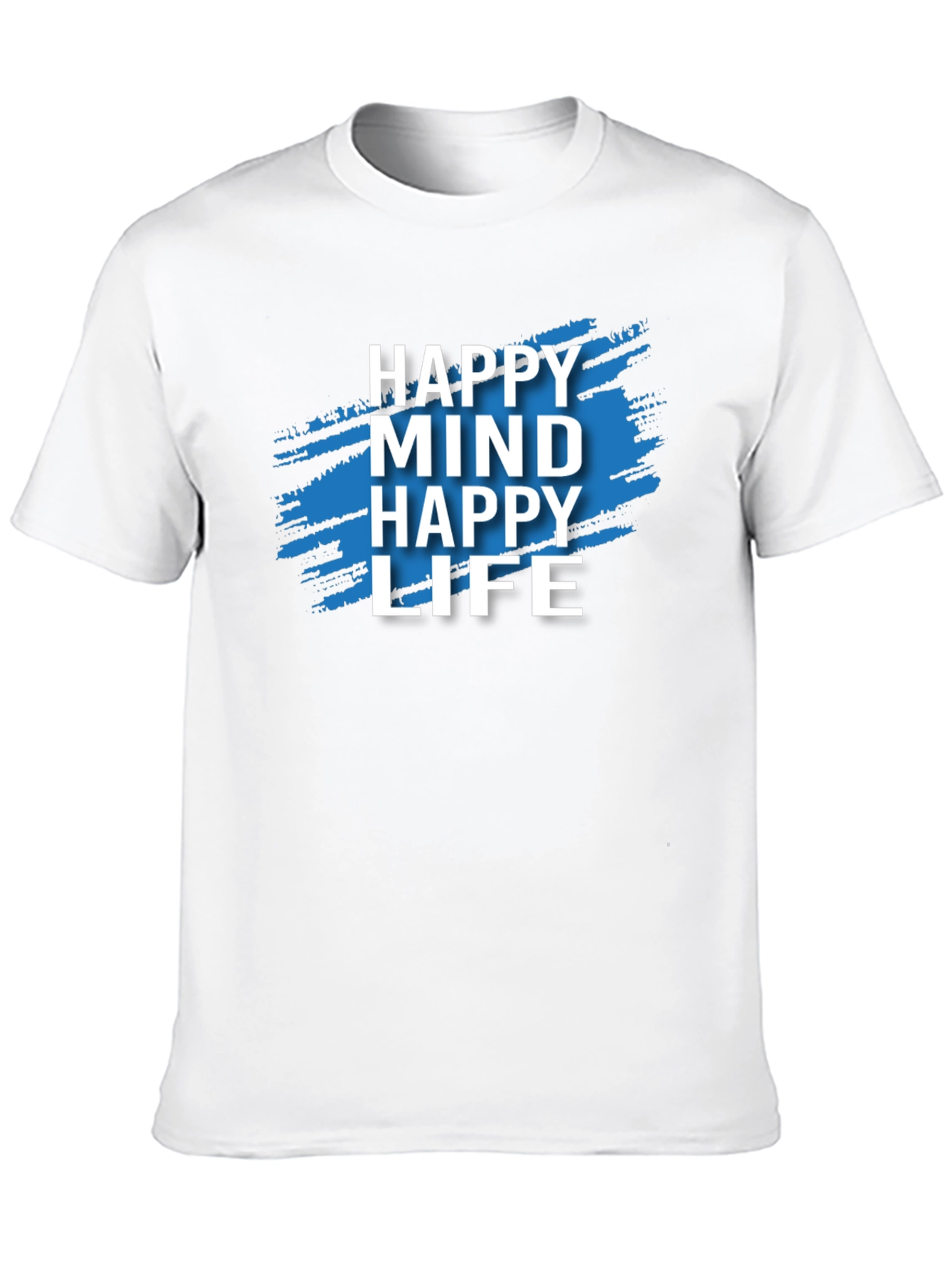 Happy Mind Happy Life Graphic Tee - Black