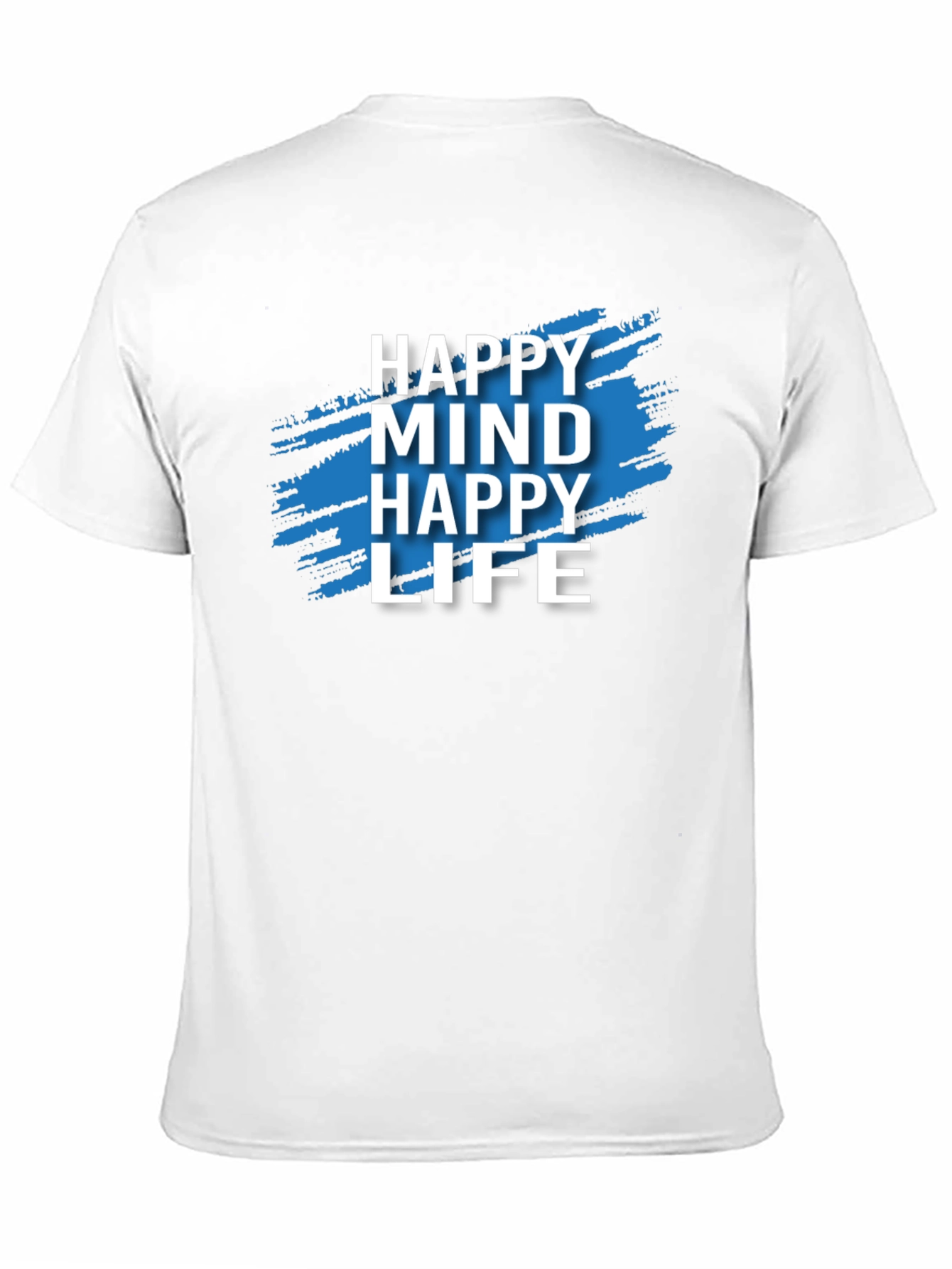 Happy Mind Happy Life Graphic Tee - Black