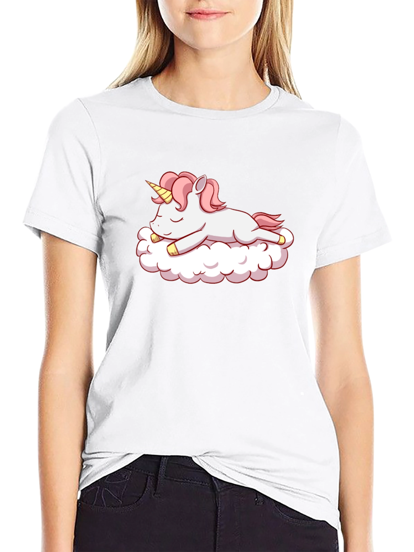 Unicorn Cloud T-Shirt - Black Tee