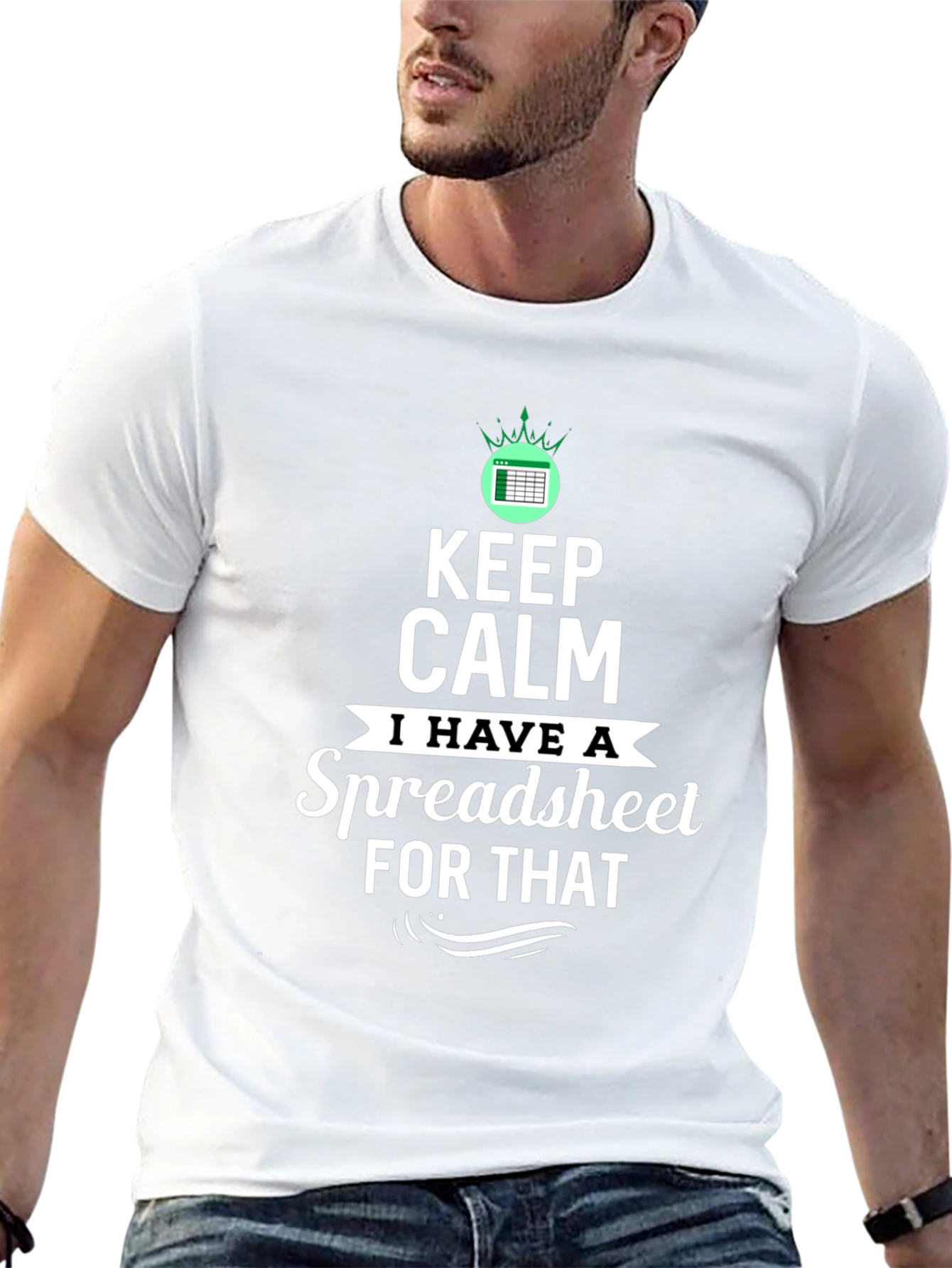 Keep Calm Spreadsheet T-Shirt Funny Excel Gift