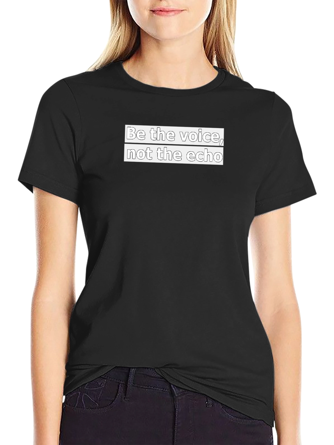 Be the Voice T-Shirt - Motivational Black Tee