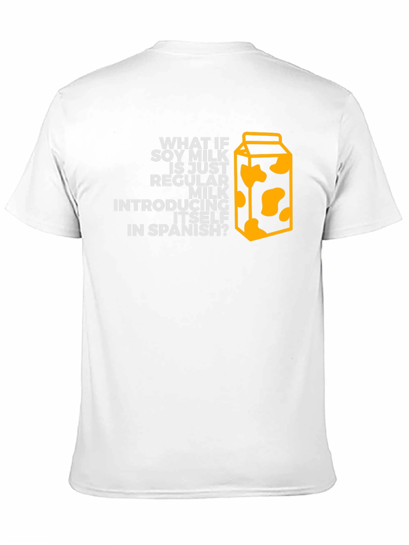 Soy Milk Spanish Joke Black T-Shirt