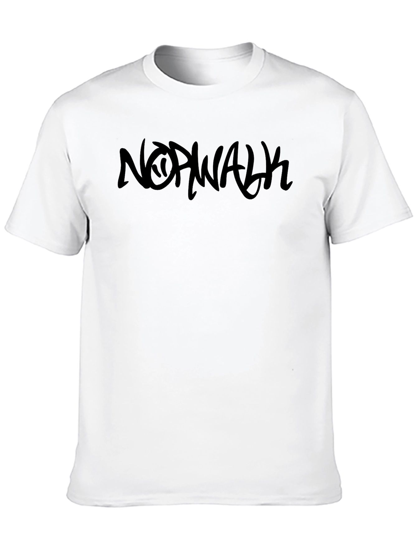 Norwalk Graphic Print Black T-Shirt