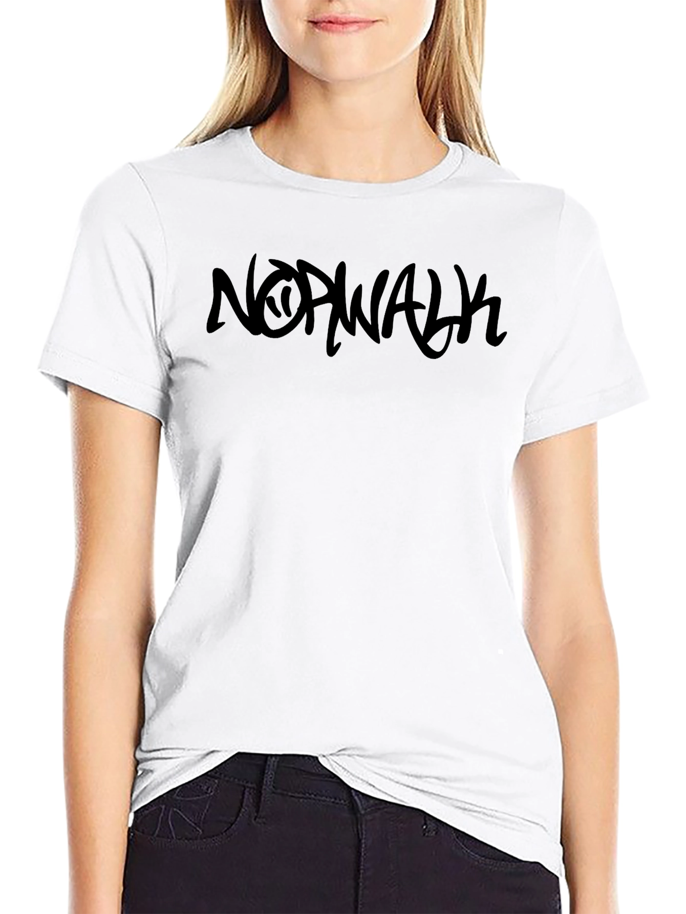 Norwalk Graphic Print Black T-Shirt